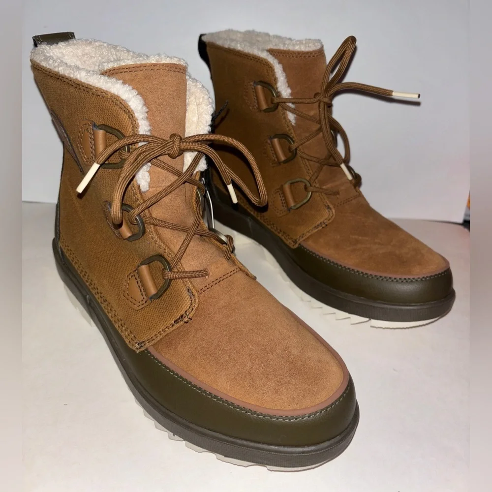 Sorel Tivoil IV Waterproof Suede Snow Lace Up‎ Boots Women 10 Cold Winter Outing